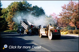 Paving a neighborhood street